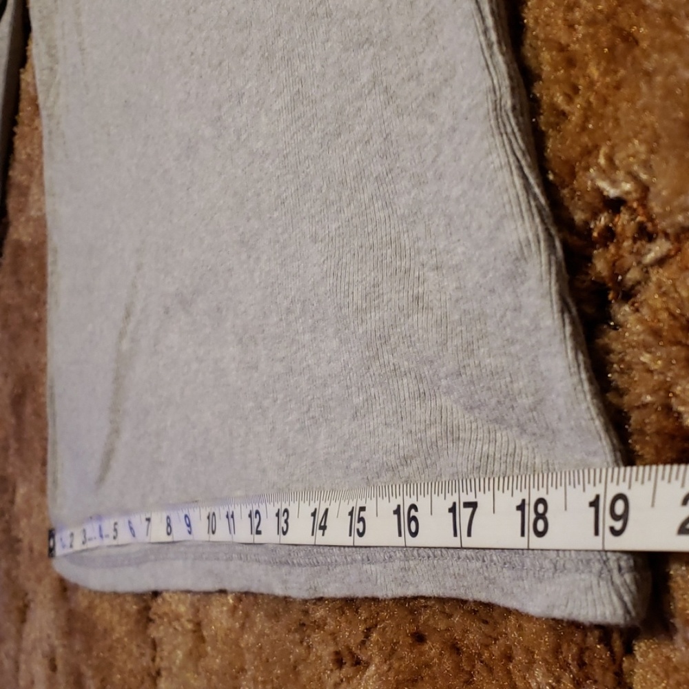 Gray Knit Top With Lace Trim - Picture 6 of 8